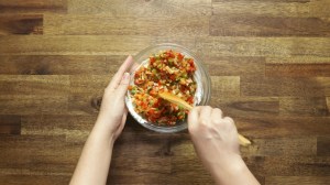 snack de champiñones