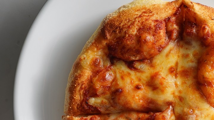 Pizza con puré de papas