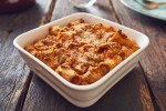 Rigatoni al horno con carne y queso