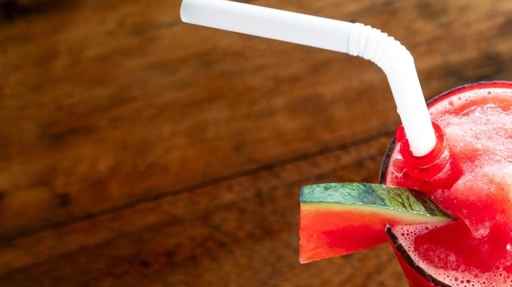 batido de sandía y jamaica.