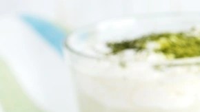 tarta de queso con matcha