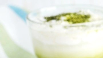 tarta de queso con matcha