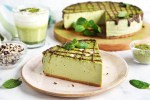 tarta de queso con matcha