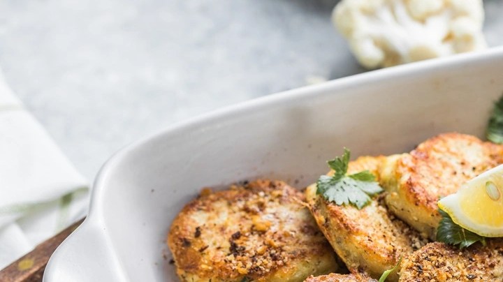 tortitas de coliflor