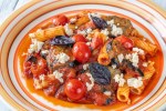 Rigatoni con Berenjena y Ricotta Salata