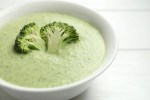 crema de brocoli y queso azul