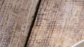 Un plato blanco con cerdo en salsa y ensalada para el menú semanal