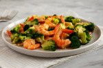 brocoli con camarones