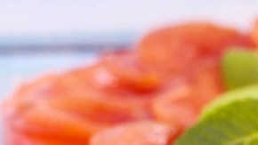 tarta de queso con albaricoques