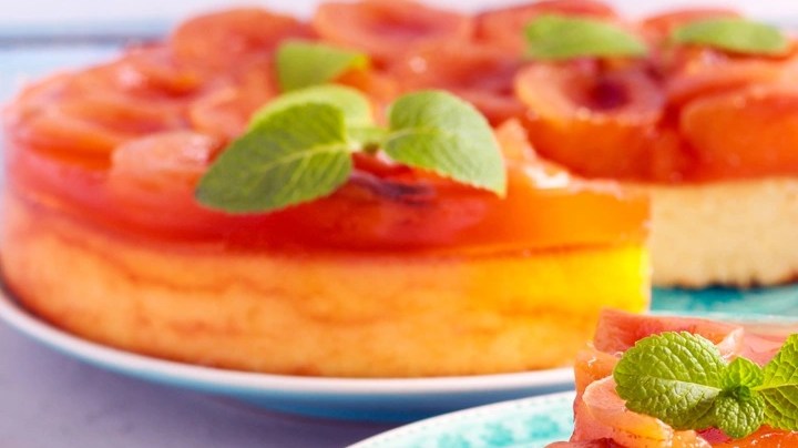 tarta de queso con albaricoques