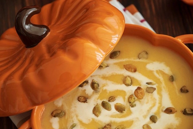 Sopa de calabaza moscada