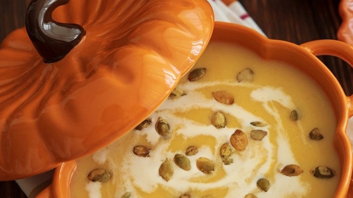 Sopa de calabaza moscada