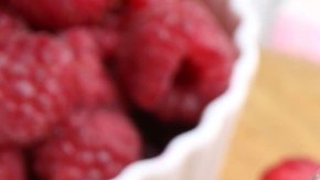 sorbete de frambuesas