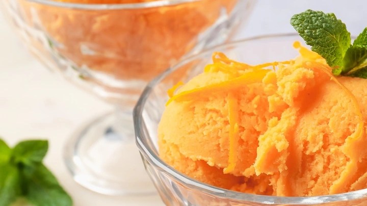 sorbete de naranja