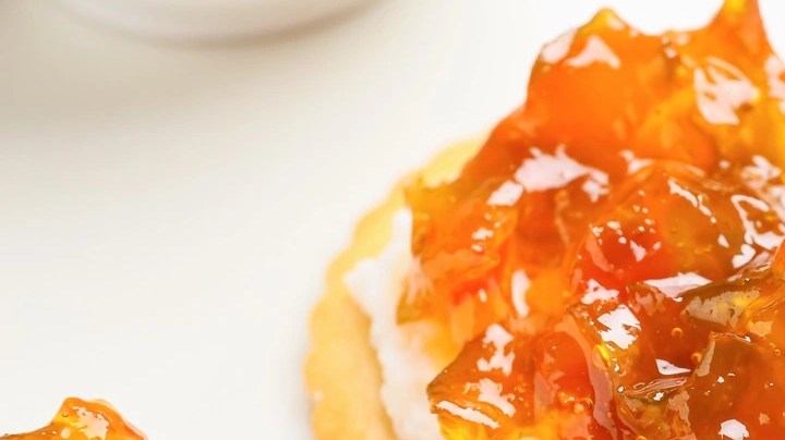 Dip de queso crema con pimientos agridulces