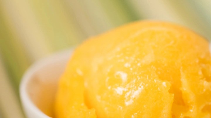 Sorbete de maracuyá