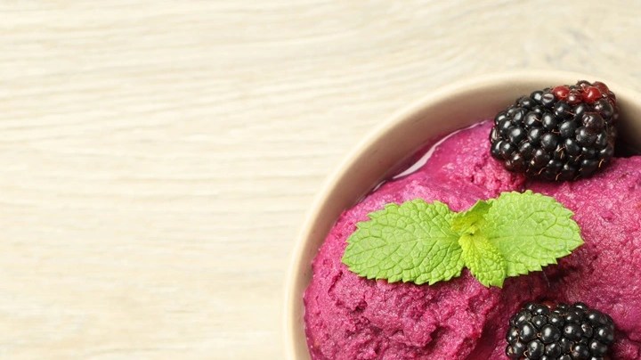 Sorbete de mora