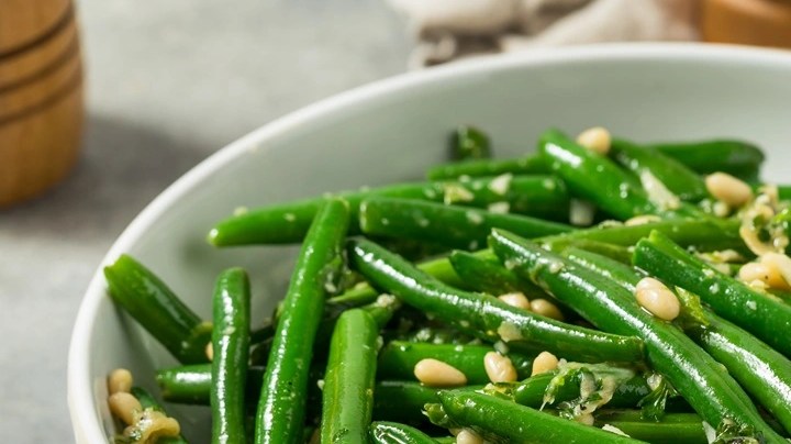 Ejotes salteados con ajo y soya
