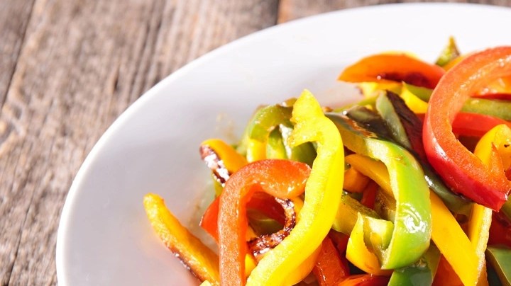 Pimientos al estilo oriental