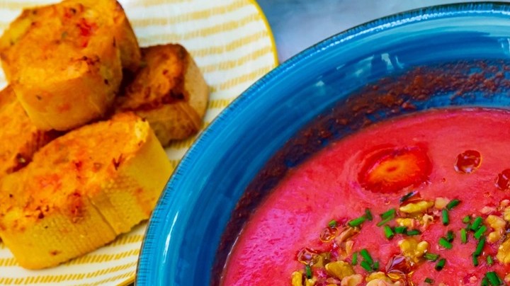 Salmorejo de remolacha
