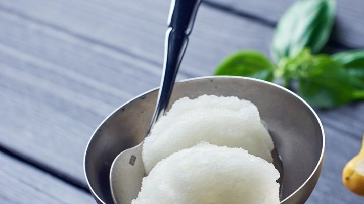 Sorbete de limón al cava