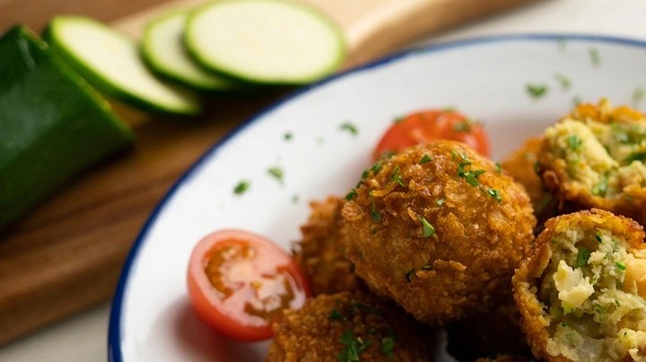 bolitas crujientes de verduras