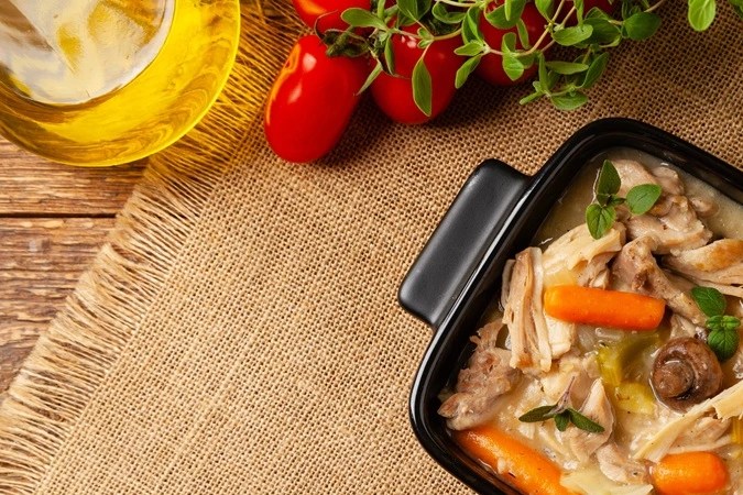 Cazuela de pollo con verduras