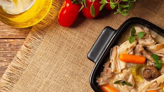 Cazuela de pollo con verduras