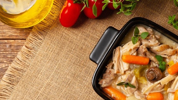 Cazuela de pollo con verduras