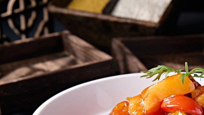 Cerdo agridulce con piña