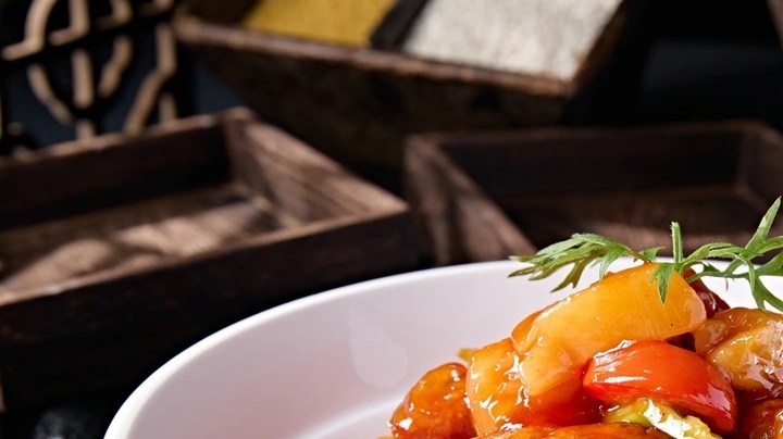 Cerdo agridulce con piña