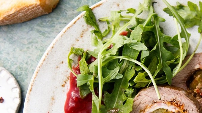 Rollos de carne rellenas