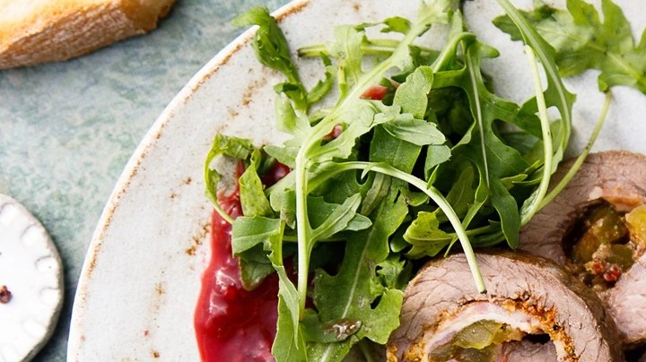 Rollos de carne rellenas