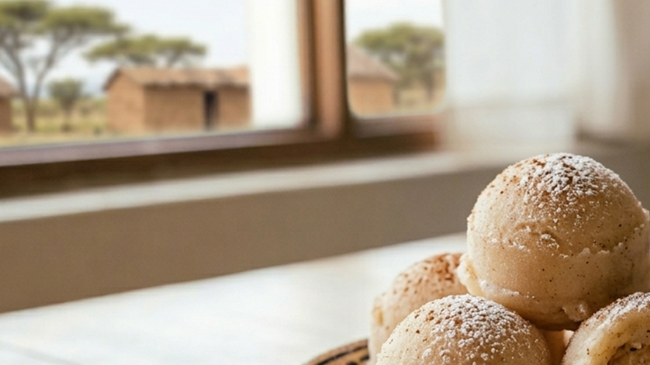 Sorbete de canela con manzana