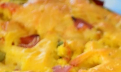 budín salado de pan y queso