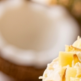 Cheesecake de piña colada