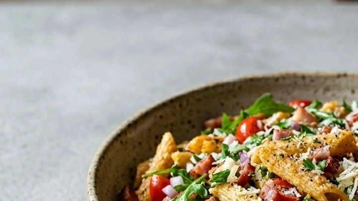 Ensalada de pasta crujiente