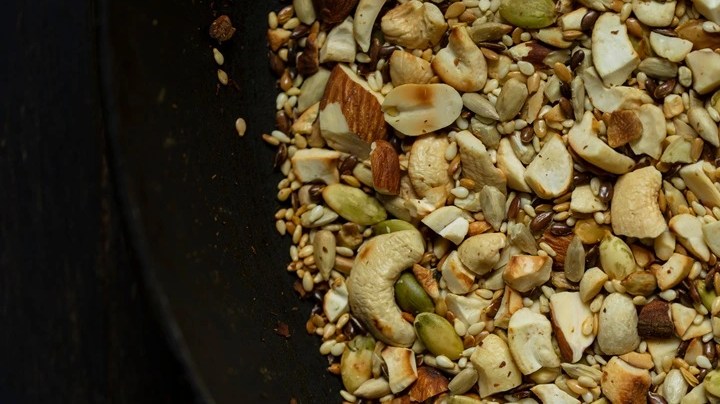 Granola en sartén