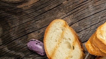 Paté vegano de tofu en una bandera