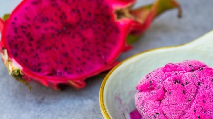 Sorbete de pitahaya