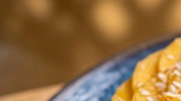 Cheesecake de coco y mango