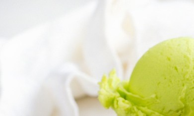 Sorbete de aguacate y lima