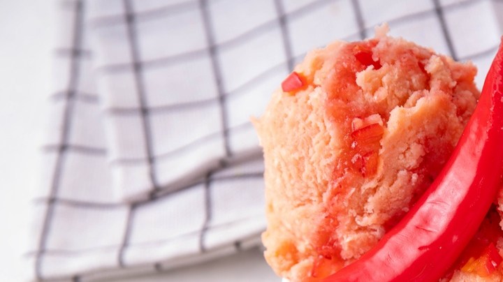 sorbete de pimiento rojo