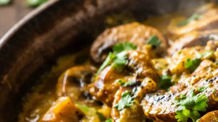 champiñones al curry