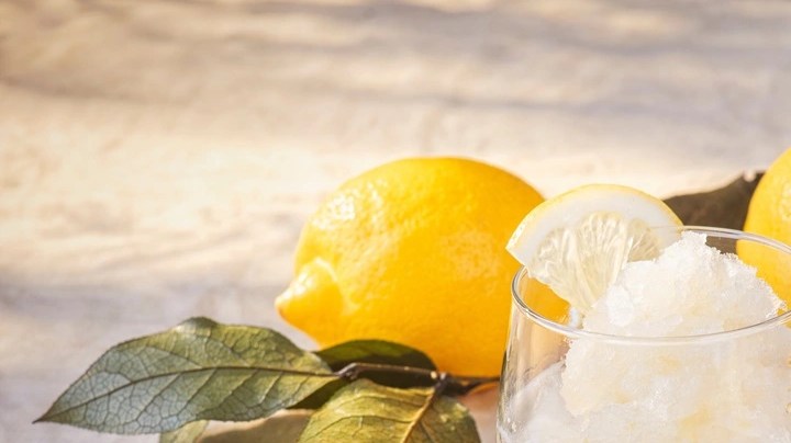 sorbete de apio y limón