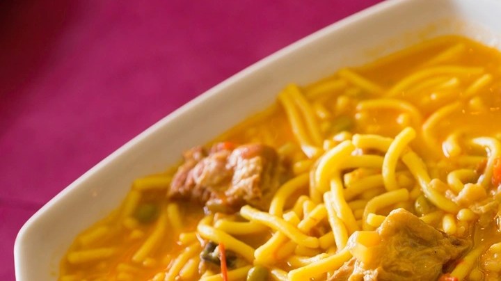 Fideos a la cazuela con costilla