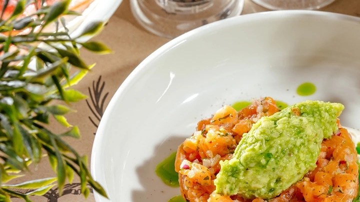 Tartar de langostino y aguacate