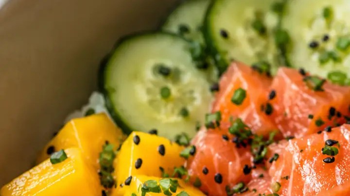 pokw bowl de salmón y mango