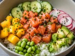 pokw bowl de salmón y mango