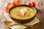 Sopa de manzana y puerro